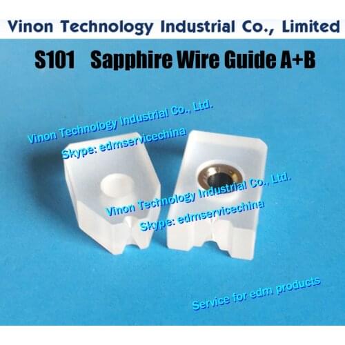 D=0.255mm Sapphire Split Wire Guide A+B S101 3081771 edm Upper Guide AB Set 0.255mm 0205267 for AQ,A,EPOC,AQ537,AQ325 wire-cut