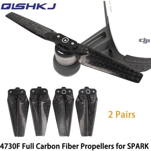 DJI Spark Carbon Fiber 4730F Propellers Quick Release Foldable CF Blades Props Propeller For Spark Drone Accessories
