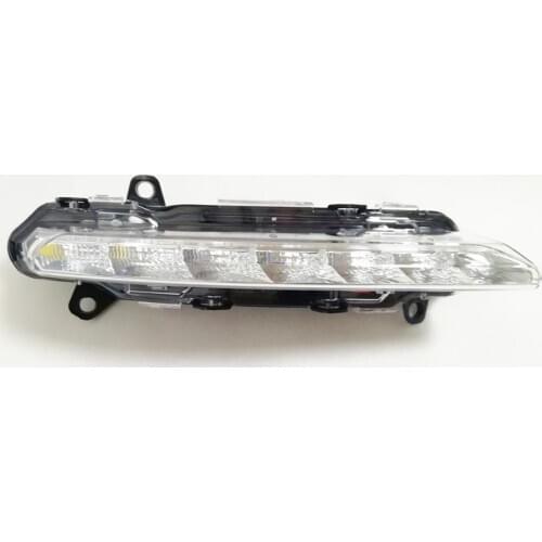 For Mercedes-Benz AMG Car Front Bumper Grill Molding LED Fog Light Daytime Running Light Fog Lamp w204 C200 C260 C300