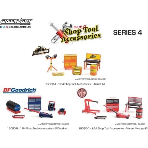 GreenLight 1:64 Auto Body Shop-Shop Tool Alloy model car Metal toys for childen kids diecast gift