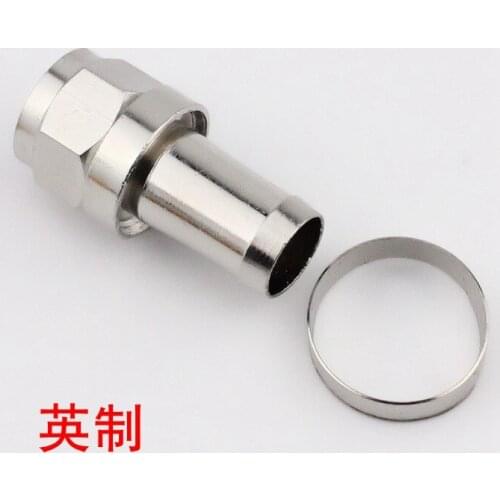 Cable joint 75-7F inch copper nut plug amplifier / splitter direct connector