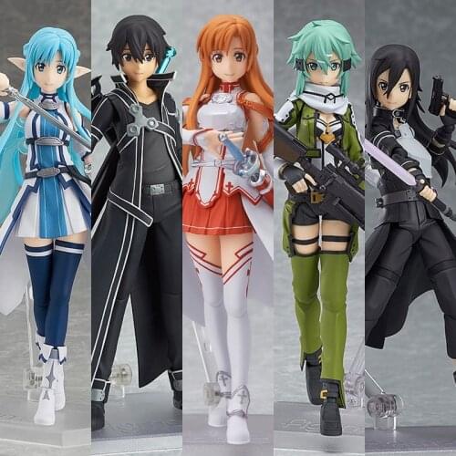 Sword Art Online Figma 174 248 Kirito 241 Sinon 178 Asuna Collectors Action Figure Toy