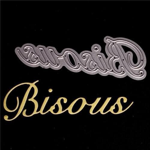 French word Metal Cutting Dies for Diy Scrapbooking Die Cut New 2018 Cuts for Paper Card Making Craft Kisses