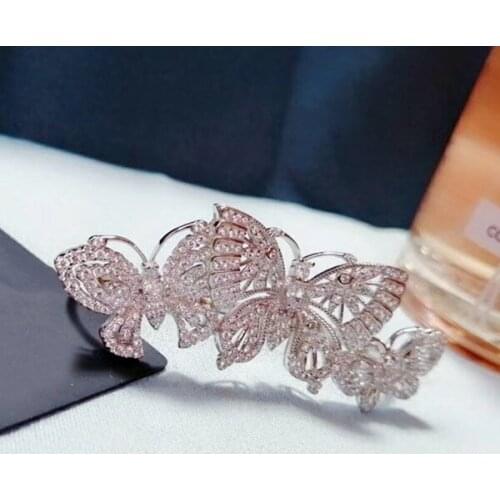 Designer Fashion 925 Sterling Silver Jewelry 3A Cubic Zirconia Party Adjustable Ring