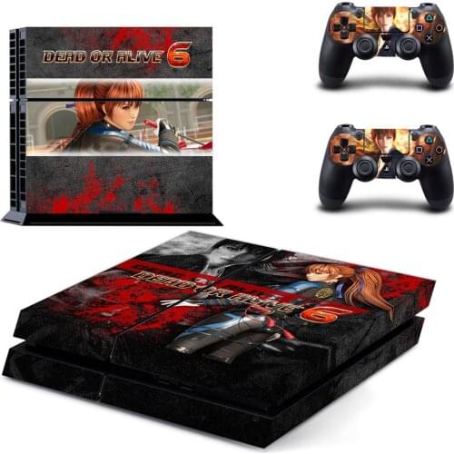 Dead or Alive PS4 Stickers Play station 4 Skin PS 4 Sticker Decal Cover For PlayStation 4 PS4 Console & Controller Skins Vinyl