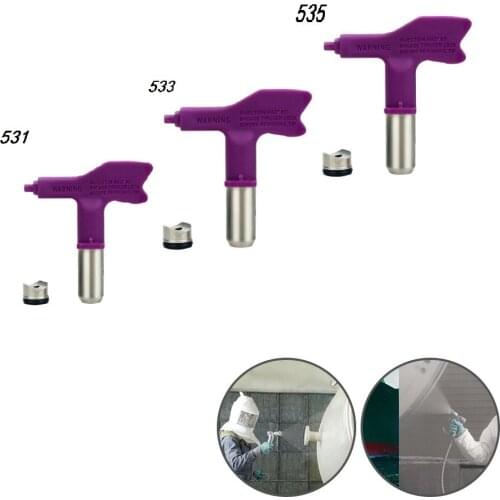 Airless Spray Tip Nozzle Spray Gun Paint Sprayer Fine Finish Seal Nozzle 531/533/535 Airbrush Tip For Wagner/Graco Paint Sprayer