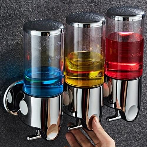 Wonderlife Bottle Liquid Soap Dispenser Wall Mounted Shower Body Lotion Plastic Detergent Shampoo Dispenser Bathroom Products