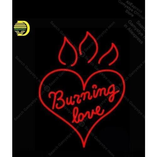 Neon Sign for Burning Love Neon Bulb sign handcraft Signboard Hotel Dropshipping personalized Tube Neon Shop Wedding Lights