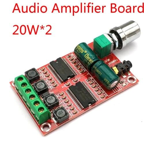 Digital Power Amplifier Board 20W*2 Dual-Core Chipset High Resolution Class D HD Audio Amplifier Board DC 12-15V