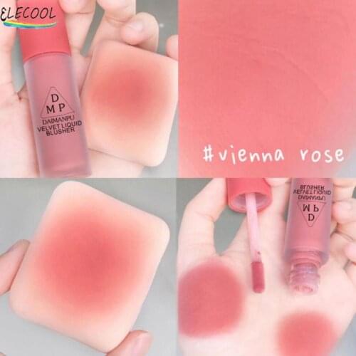 ELECOOL Blush Peach Pallete Face Liquid Blusher Contour Makeup Long-lasting Natural Contour Blush Cosmetics Rouge Tint Beauty