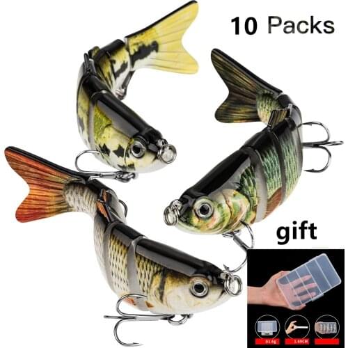 Fishing Lures for Bass 10pcs Spinner Lures with Portable Carry Bag,Bass Lures Trout Lures Hard Metal Spinner Baits Kit