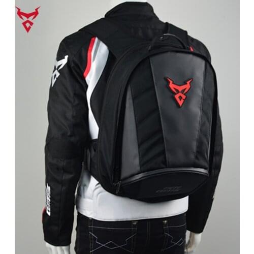 Motocycle Helmet Backpack Motocentric Traveling Backpack Reflective Waterproof Computer Bag Sports Camping Hiking Leisure Biking