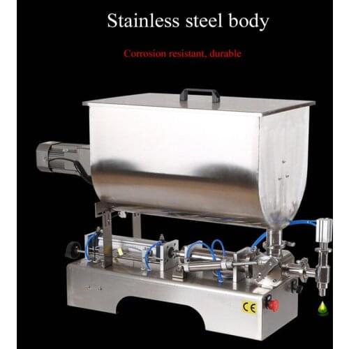 U Type Paste Filling Machine Single Head Stainless Steel Desktop Filler Quantitative Filling Machine 180W
