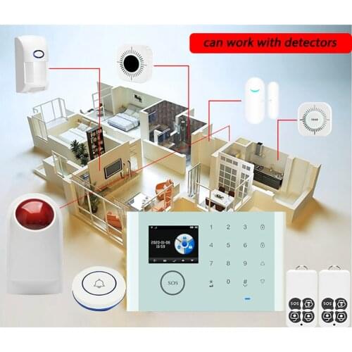 Smart WiFi Alarm Outdoor Waterproof Detector Alarm Smart Life Sound and Light Alarm 433MHZ for use with home host