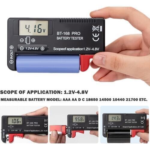 High-precision BT-168 Pro Digital Display Battery Measuring Instrument Lithium Battery Capacity Tester load analyzer Display