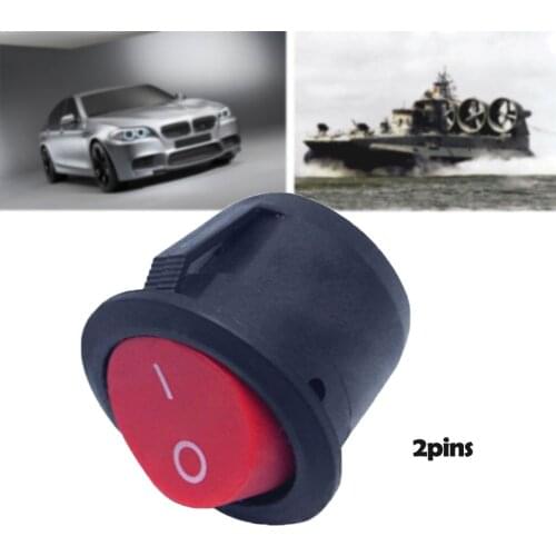 1 Pcs 2 Pin Switch ON/OFF Soldering Terminal Boat Rocker Push Button Switch 6A/250V 10A/125V Drop Shipping #30