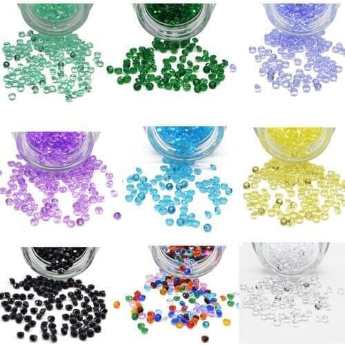 1000p Diamond Confetti Vase Filler Party Decoration for Weddings Bridal Shower 4.5mm Acrylic Crystals Filler Beads Table Scatter