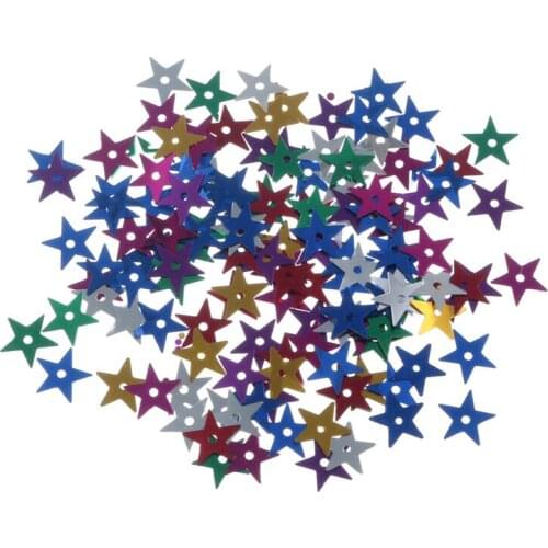 30g Perforated Acrylic Pentagram Flat Loose Sequins Paillette Sewing For Clothing Accssories Art Decoration Jewelry Making Diy