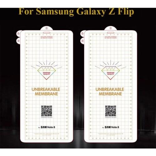 50pcs Unbreakable Membrance Hydrogel Film Screen Protector For Samsung Galaxy Z Flip S20 Ultra S10 Plus Note 10 A51 A71 A81 A91