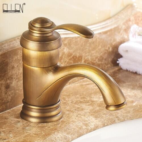 Antique faucet bathroom sink water bathroom faucets single handle crane Sink Basin Mixer Tap EL7402