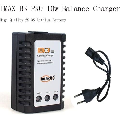IMAX B3 Pro balance charger 10w high quality 2-3S lithium battery charger for aeromodel lithium battery 7.4V 11.1V