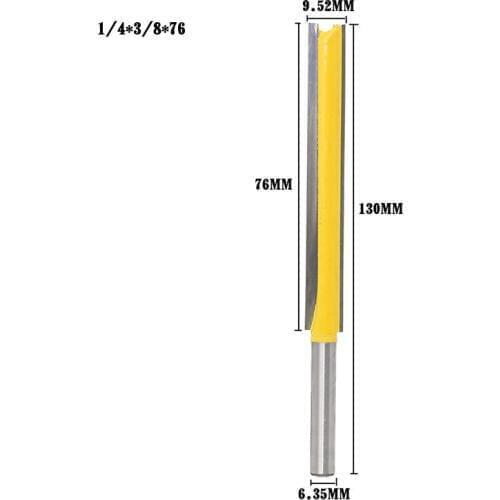 Free shipping 1Pcs 1/4" Shank Long Cleaning Bottom Router Bit Cutter CNC Woodworking Clean Bits