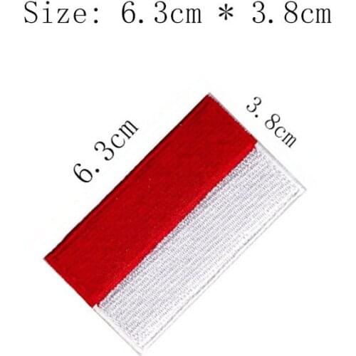 Free shipping Indonesia embroidery flag patch Jakarta city emblem for Motorcycle Jacket coat Wholesale iron on sew left chest