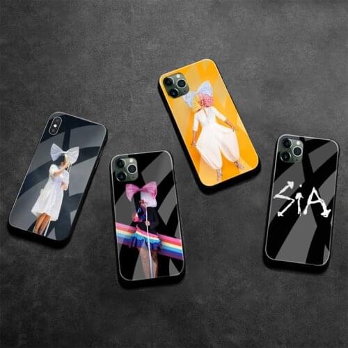 Sia Kate Isobelle Furler Phone Case Tempered Glass For iPhone 12 pro max mini 11 Pro XR XS MAX 8 X 7 6S 6 Plus SE 2020 case
