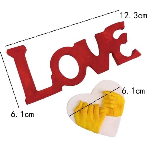 LOVE letter chocolate flip sugar silicone mold cake decorated DIY love lover baking mold drop glue ornaments