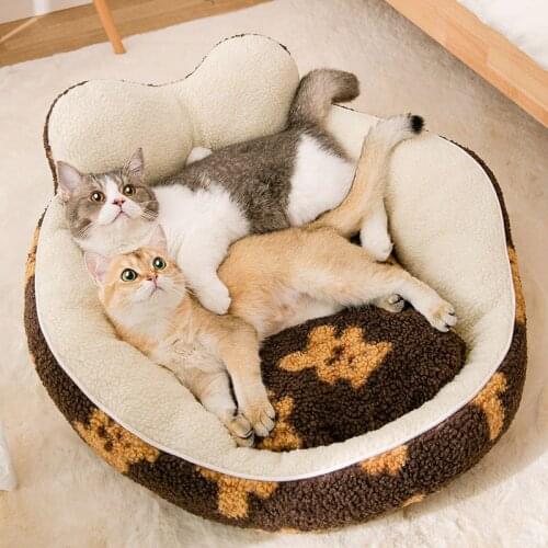 Cats nest warm in winter open cat bed dogs nest four seasons universal sofa cat cushion autumn pet products cat house supplies
