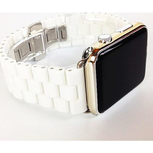 Ceramic Watchband for Apple Watch 5/4 40mm 44mm Bracelet Clasp Strap 38mm/42mm for iwatch Series 5 Series 4/3 Replacements band