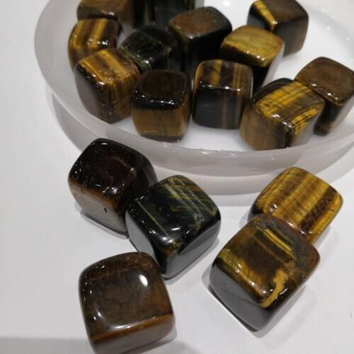 Large particle 15-25mm Natural Yellow Tiger Eye Stone Crystal Polished Gravel Specimen Quartz Crystals Natural Stones