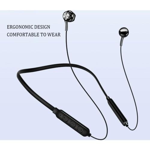 Kebidu Magnetic Earphones Wireless Bluetooth 5.0 Stereo Sports Headset Waterproof Wireless Earphones with Mic For Android IOS