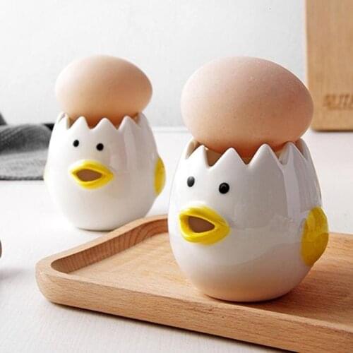 Cute Practical Ceramic Egg Yolk Protein Separator Egg Tools Creative Egg Yolk Protein Filter Cooking Tools Kitchen Accessories