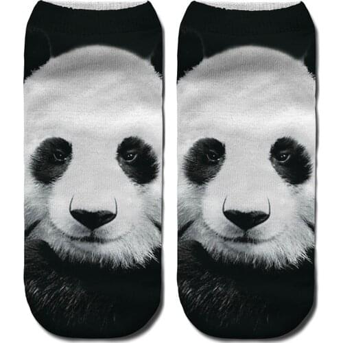 Fashion 3D digital print Animal Short Ankle socks Autumn Winter For Woman Girl