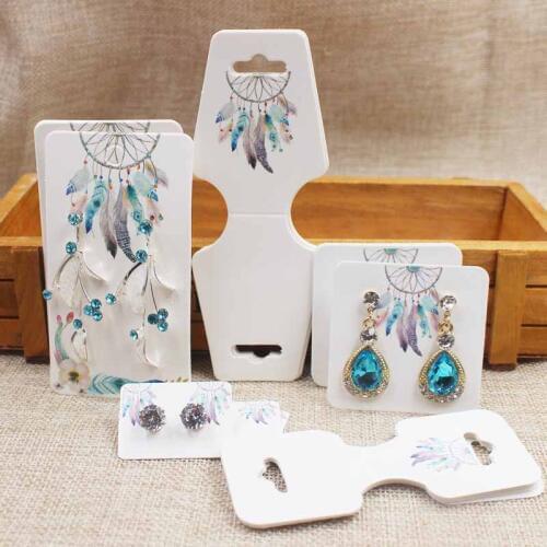 Dreamcathcer Jewelry set package cards paper necklace/bracelet/hair ornaments display tag card stud/drop earring tag cards