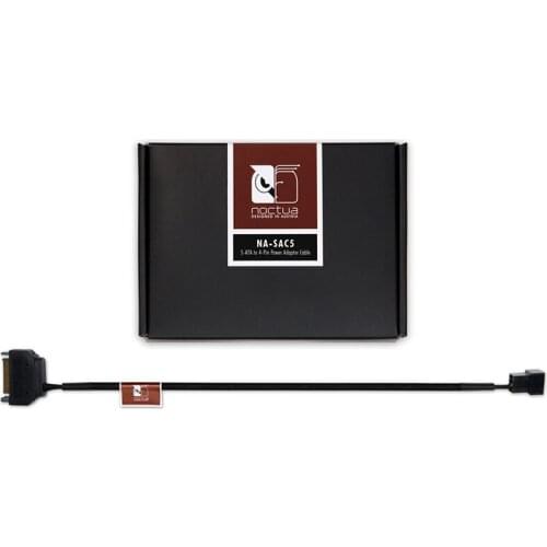 Noctua NA-SAC5 S-ATA to 4-Pin Power Adaptor Cable Compatible with 3-pin and 4-pin fans Mainboard CPU Fan Adapter Connectors