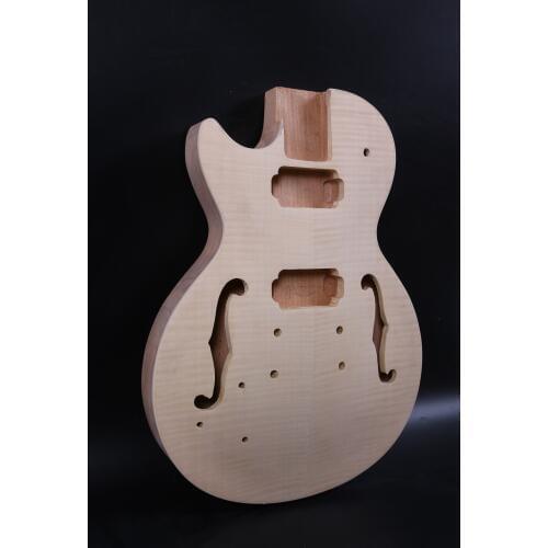 New Guitar Body DIY Left Hand Electric Guitar Body Replacement Solid Wood Mahogany Flame Maple wood Bolt on style #Ls4