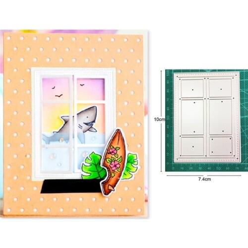 Window Frame Metal Cutting Dies Stencils dies for DIY Scrapbooking dies Decoration Album Paper Craft dies Embossing Dies Cuts