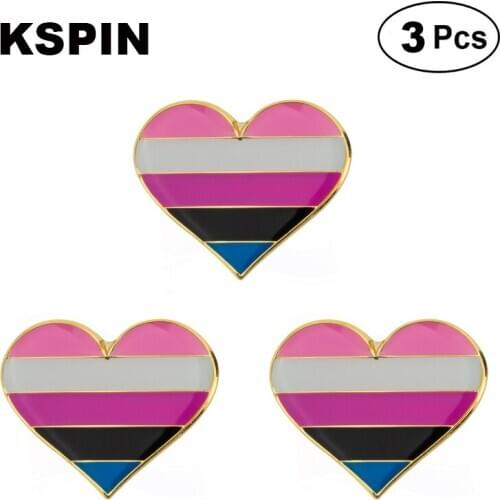 Gender Fluid Pirde Lapel Pin Brooches Pins Flag badge Brooch Badges