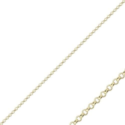 Silverlina Silver 40 Micron Doç Gold Plated Chain Necklace