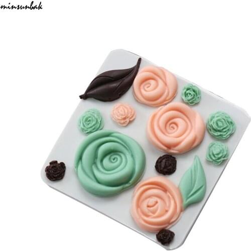 Rose Flower Silicone Mold Fondant Cake Decoration Chocolate Sugar Craft Tools