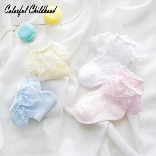 Warm Newborn baby boy girl Socks Cotton Kid Ruffled infant Calzini Neonato Knitted Lace Baby Socks 0-12m