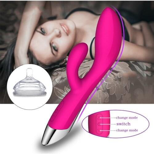 G Spot Rabbit Dildo Vibrator Orgasm Adult Toys USB Charging Powerful Masturbation Sex Toy For Women Adult Sex Product L1