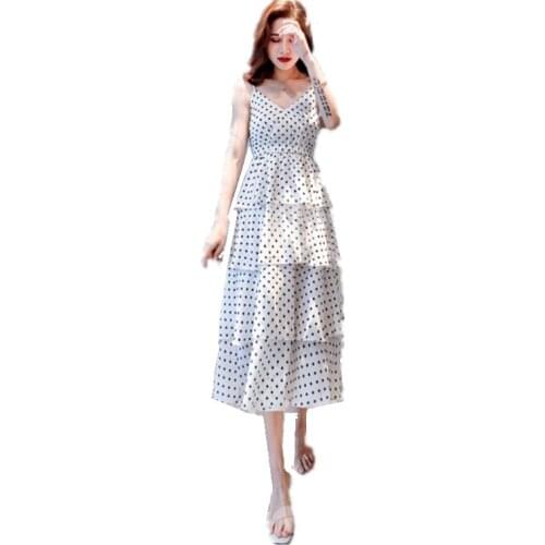 YaSuGuoJi Summer Polka Dot Dresses
