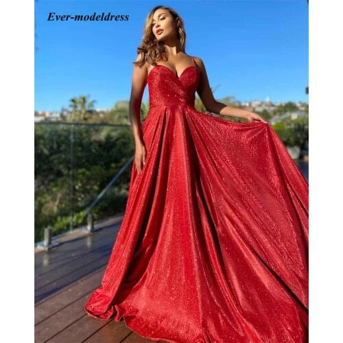 New Shiny Prom Dresses Spaghetti Long Sexy Zipper Back A-Line Pageant Gowns For Women Party Evening Dress Vestido De Baile 2021