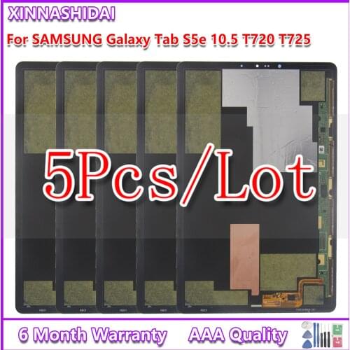 5pcs For Samsung Galaxy Tab S5e T720 T725 Lcd Screen Display +Touch Panel Glass Digitizer Sensor Repair lcds
