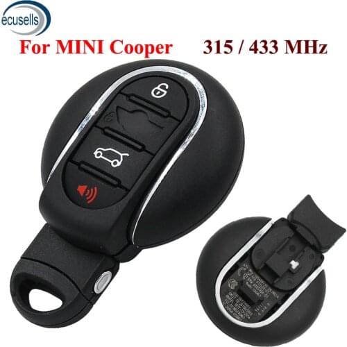 4Button Remote Car Key Fob Smart keyless Entry 315MHz 433MHz for BMW MINI Cooper Clubman 2015-2018