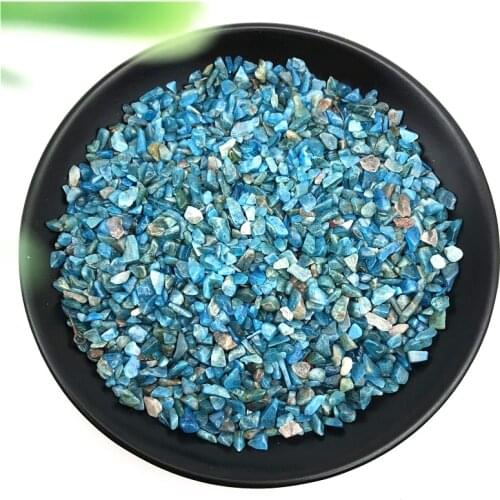50g Natural Small Size Blue Apatite Rough Stones Crystal Gravel Minerals and Stones Rough Gemstone Specimen