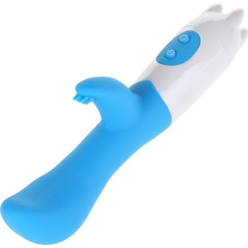 6 Speed Waterproof Soft Silicone Rabbit Vibrator Double Point G Spot Vaginal Clitoral Massager Female Masturbator Women Sex Toy